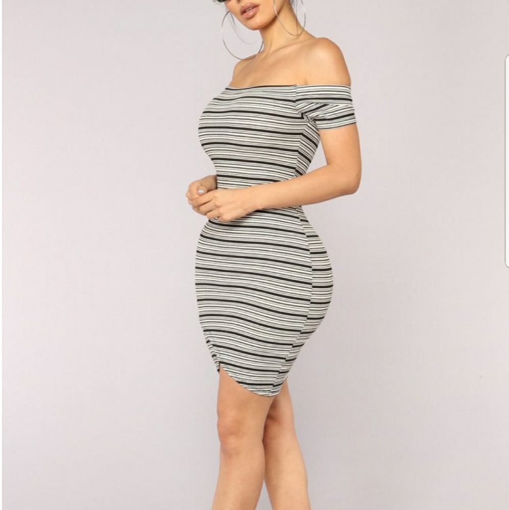 Fashion Nova offshoulder dress